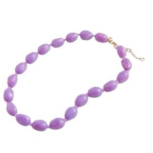 NWT J. Crew Purple Beaded Chunky Necklace